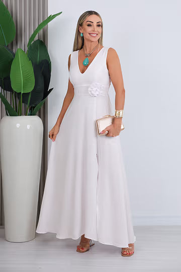 VESTIDO LONGO VIRGINIA - BRANCO